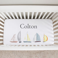 Sailboats Crib Sheet