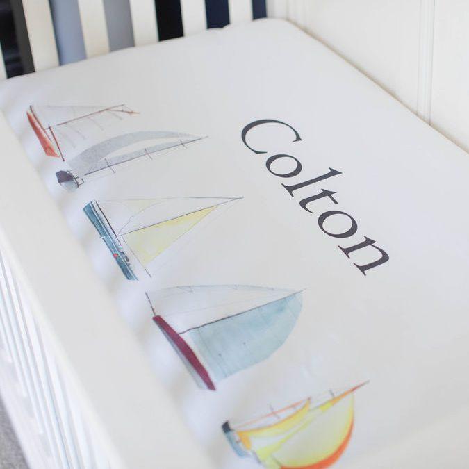 Sailboats Crib Sheet