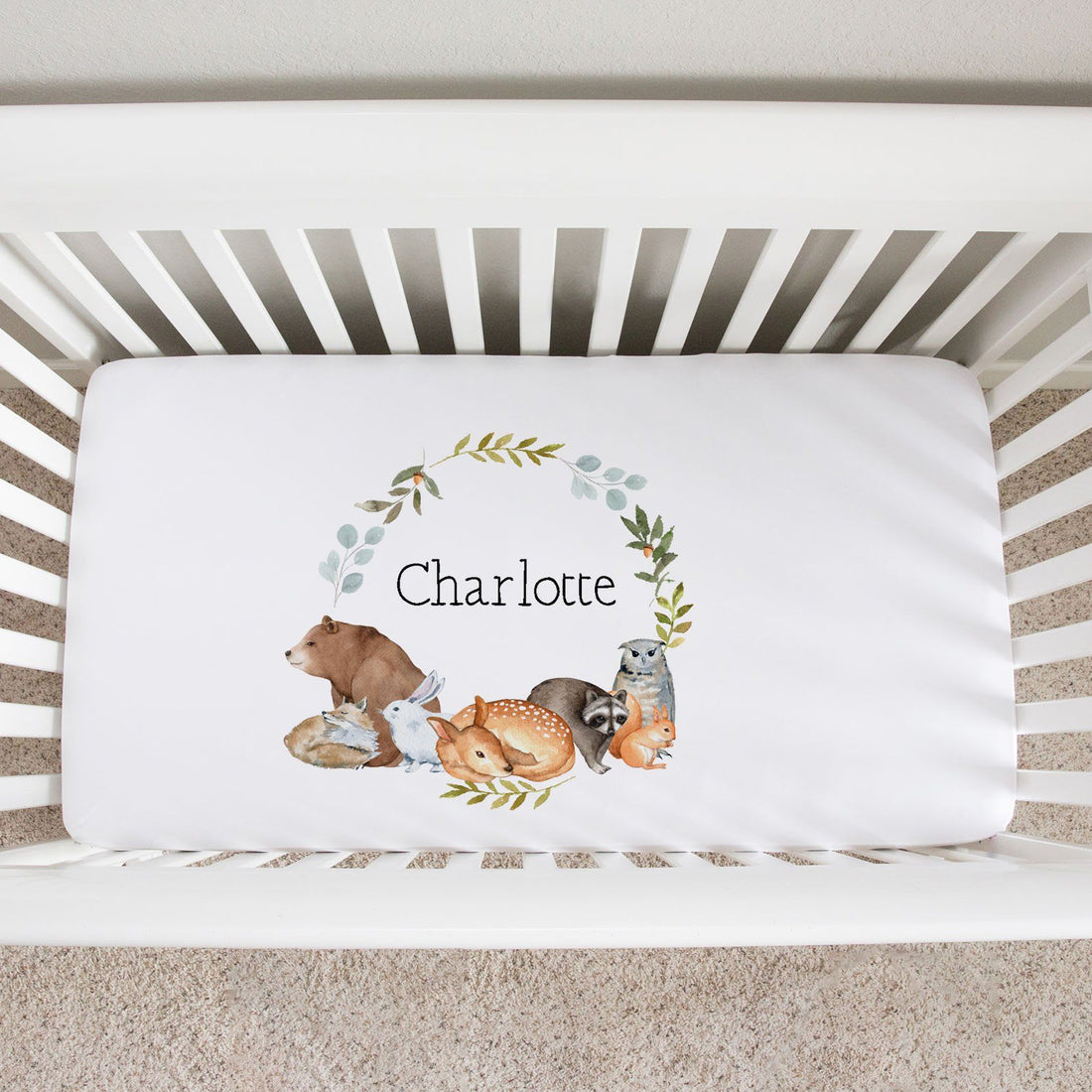 Woodland Fern Crib Sheet