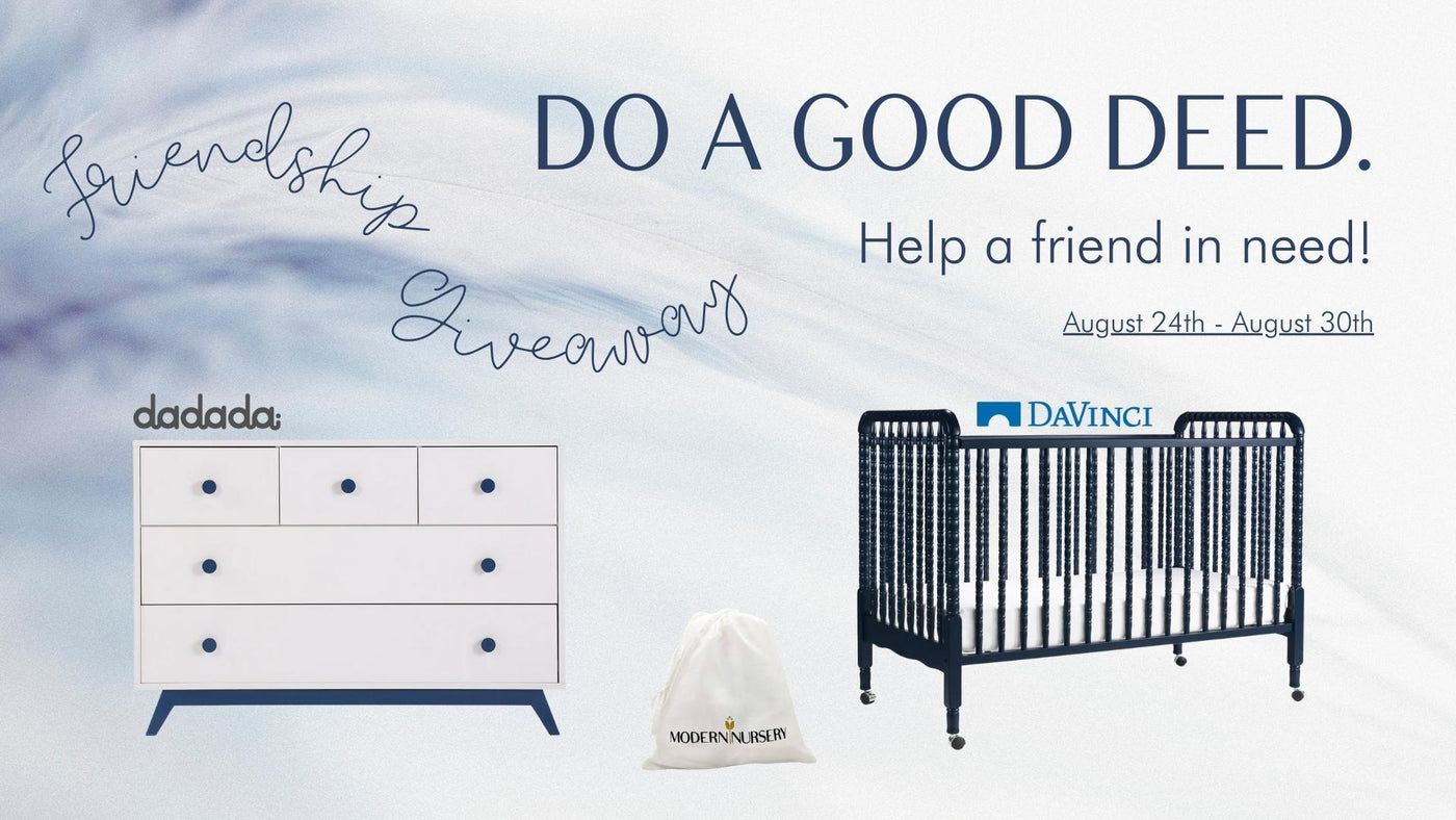 Friendship Giveaway August 24th - August 30th - Enter to help your friend in need win prizes from DaVinci, dadada and kathygallaher!