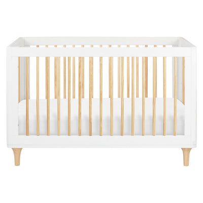 The front view of The Babyletto Lolly 3-in-1 Convertible Crib in -- Color_White