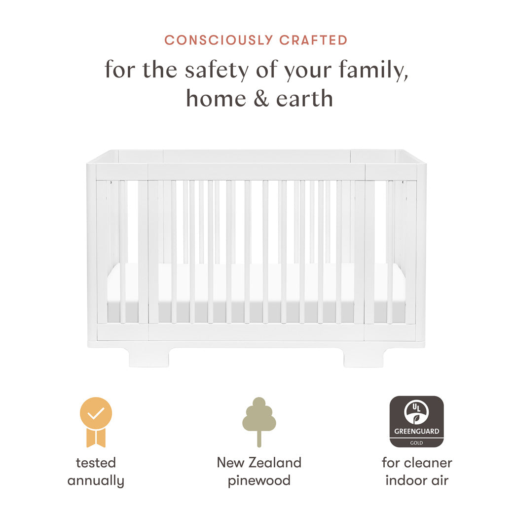 Certifications of Babyletto's Yuzu 8-In-1 Convertible Crib With All Stages Conversion Kits in -- Color_White