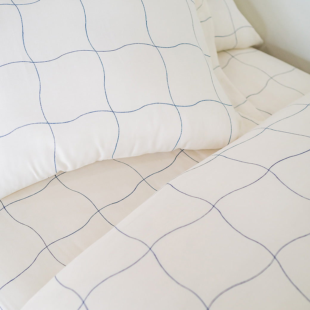 Blockprint Organic Duvet Cover