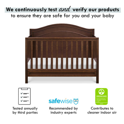 The DaVinci Charlie 4-in-1 Convertible Crib certifications in -- Color_Espresso