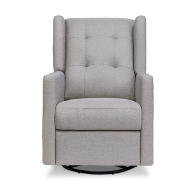 Front view of DaVinci's Maddox Recliner & Swivel Glider in -- Color_Misty Grey