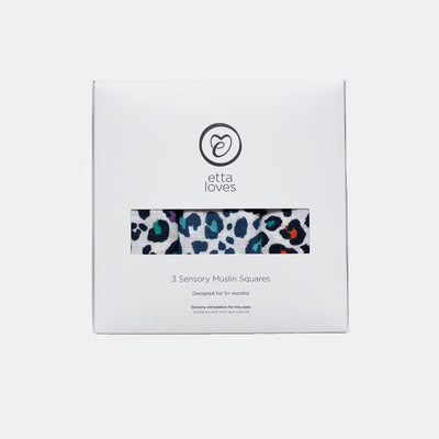 The Etta Loves Sensory Muslins packaging in -- Color_Leopard