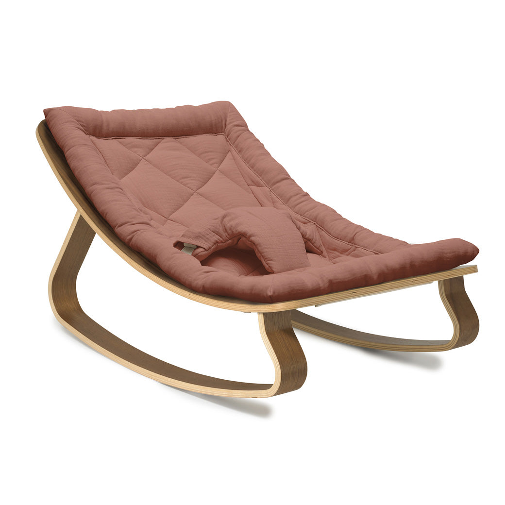 Charlie Crane LEVO Baby Rocker in -- Color_Bois de Rose _ Walnut