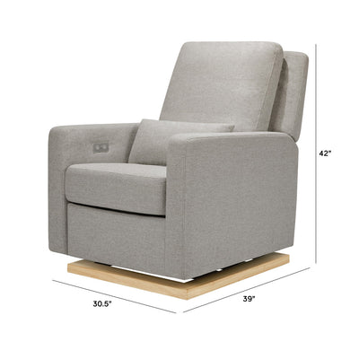 Sigi Electronic Recliner & Glider In Eco-Performance Fabric With USB Port