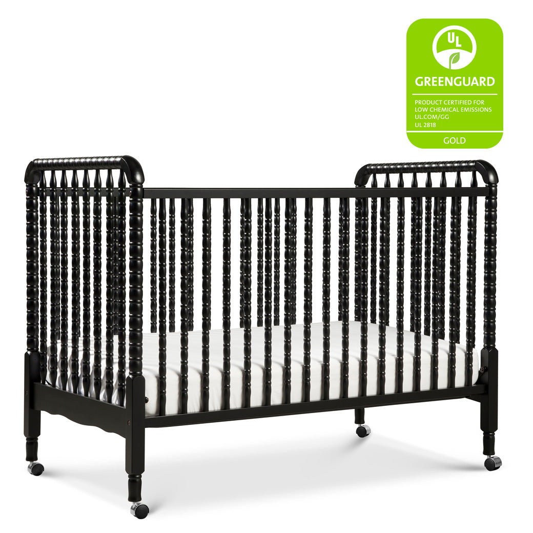 DaVinci’s Jenny Lind Crib with GREENGUARD tag in -- Color_Ebony