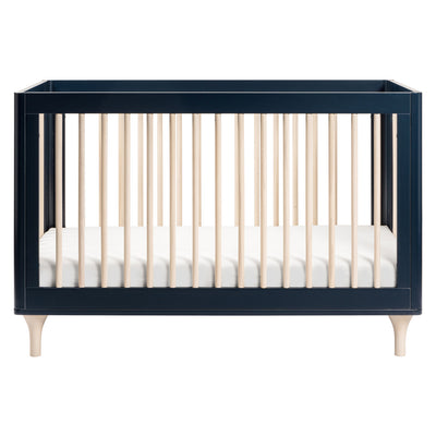 Profile view of Babyletto Lolly 3-in-1 Crib in Navy