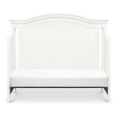 Front view of Namesake's Louis 4-in-1 Convertible Crib as daybed in -- Color_Warm White