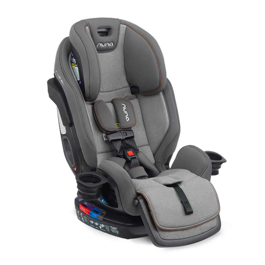 Angled view of Nuna EXEC Car Seat in Color_Granite