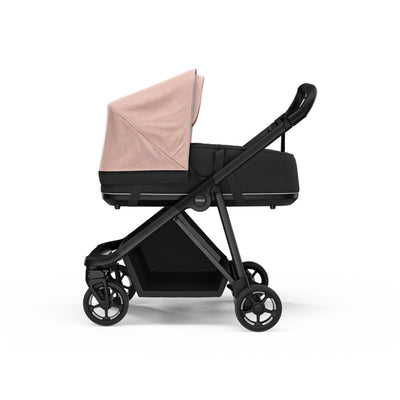 Thule Shine Bassinet on the Thule Shine Stroller in -- Color_Misty Rose