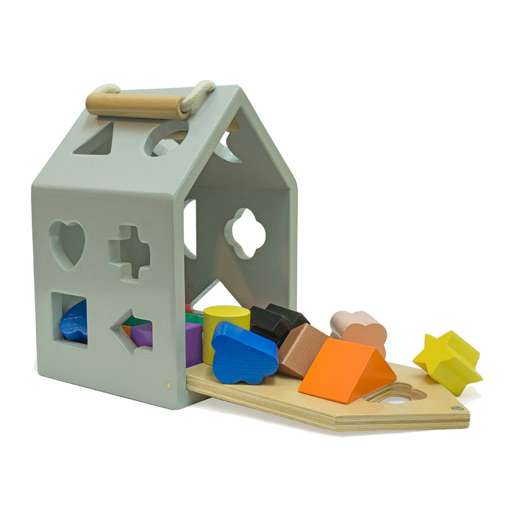 Hip Shape House Wood Sorting Game