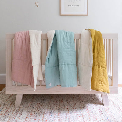 Plant-Dyed Cotton Batting Quilt