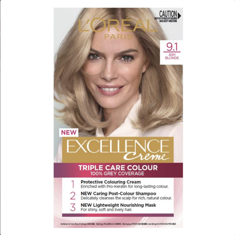 L'Oreal Excellence Creme  Light Ash Blonde Hair Colour – Better Value  Pharmacy