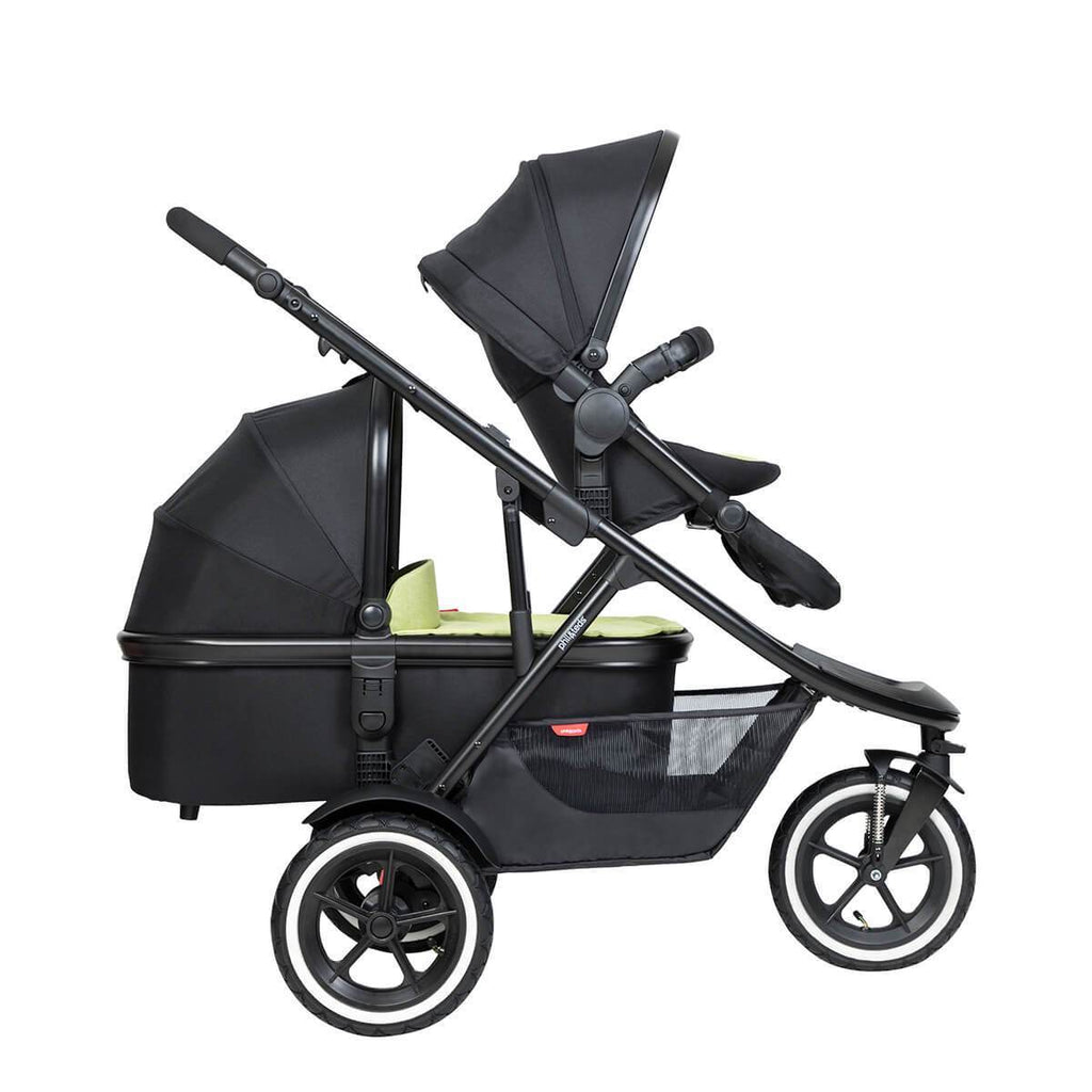 double buggy with carrycot