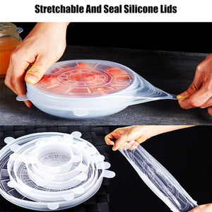 Silicone Stretch Lids Reusable Seal Lids Food Covers - amandaramirezphoto