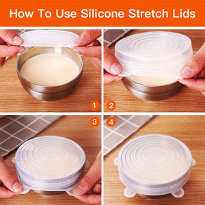 Silicone Stretch Lids Reusable Seal Lids Food Covers - amandaramirezphoto
