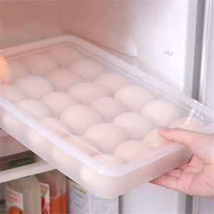 Plastic Egg Tray Holder Storage Container Organizer Bin With Lid For Refrigerator - amandaramirezphoto