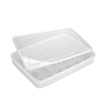 Load image into Gallery viewer, Plastic Egg Tray Holder Storage Container Organizer Bin With Lid For Refrigerator - amandaramirezphoto