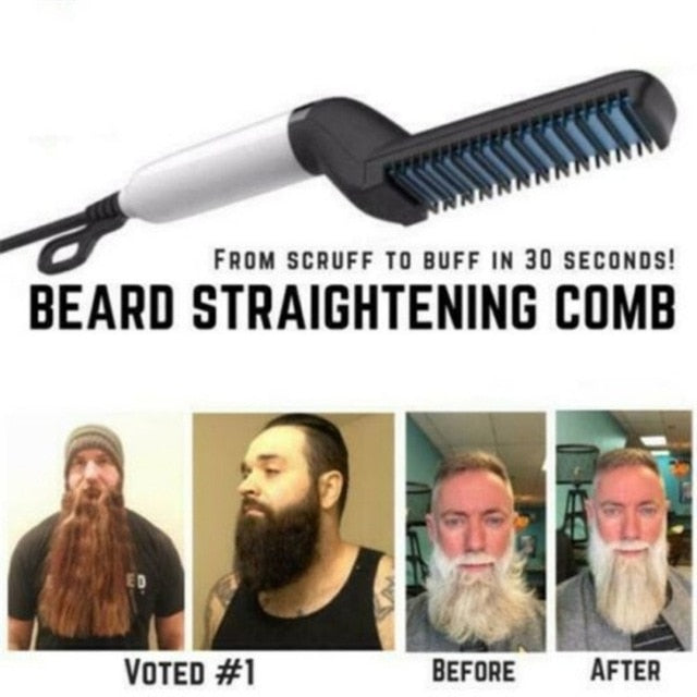 Electric Beard Straightening Comb - amandaramirezphoto