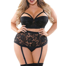 Load image into Gallery viewer, Plus Size Babydoll Bra Panty Set - Iraniancinemachannel