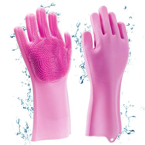 1 Pair Magic Silicone Home + Kitchen Cleaning Gloves - Iraniancinemachannel