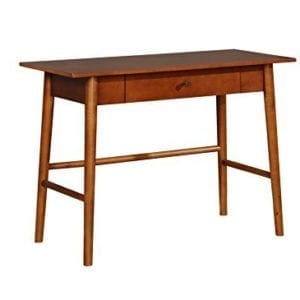 Linon Walnut Mid-Century Modern Office Desks