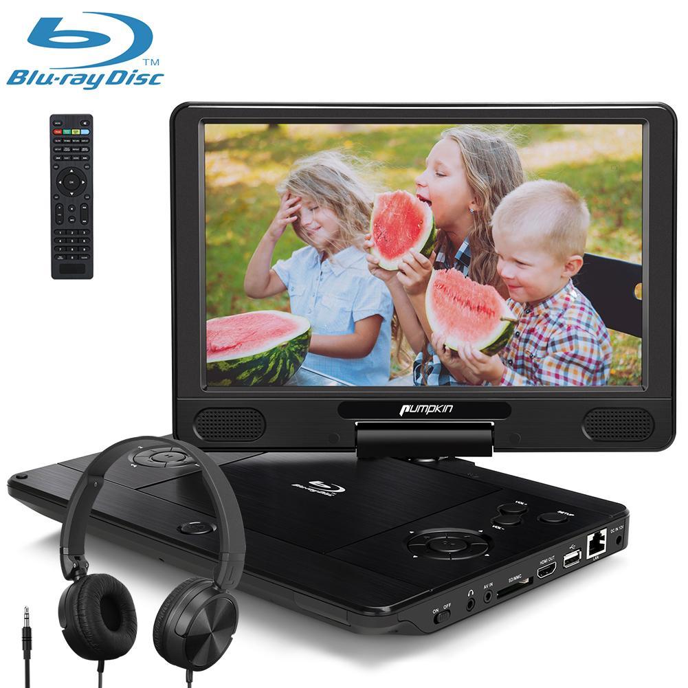 12 Inch Portable Blu Ray Player With Rechargeable Battery Hdmi Output Cardvdtop