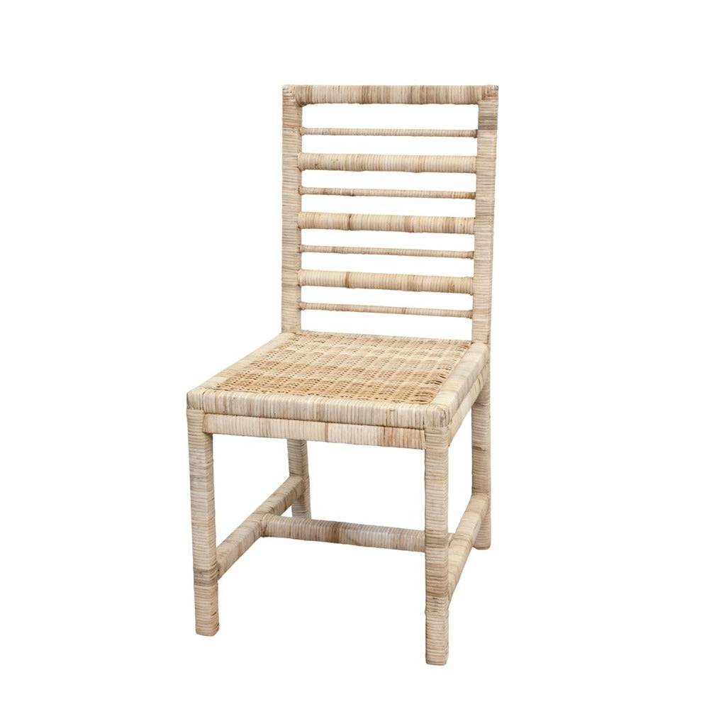 flat rattan dining chair