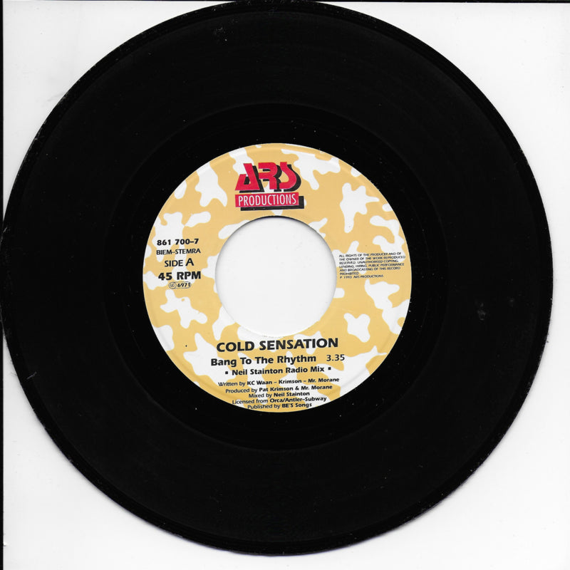 Cold Sensation - Bang to the rhythm! – Vinyl On 45