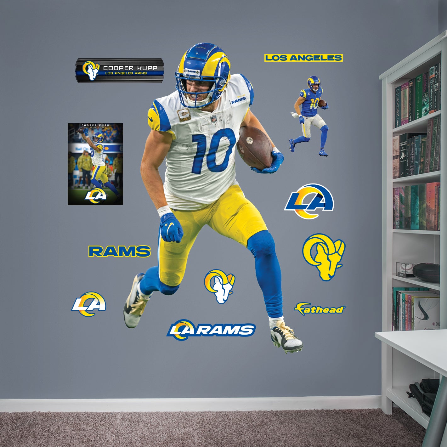 Aaron Donald 2020 Blue Jersey - Officially Licensed NFL Removable Wall –  Fathead