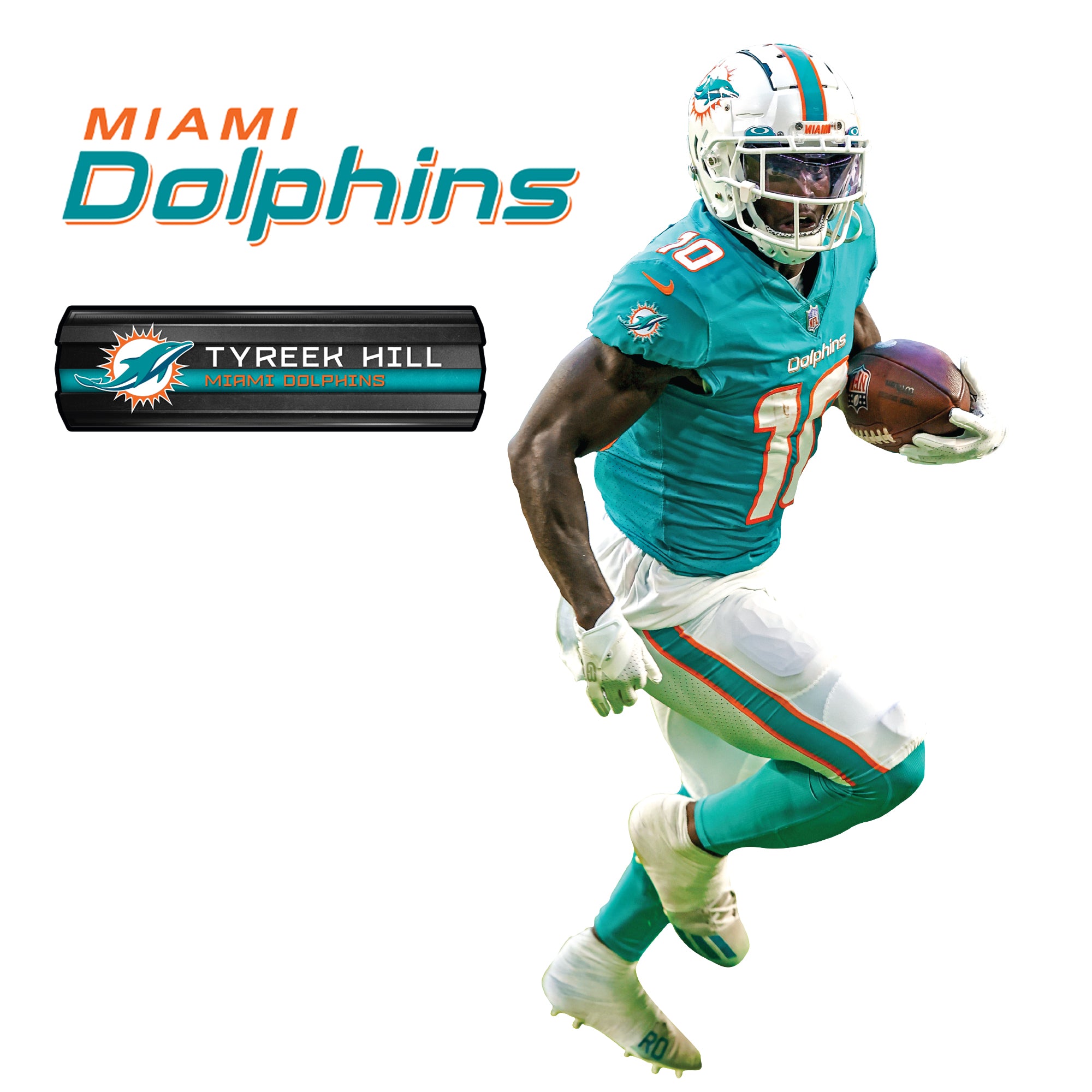 Miami Dolphins: Tua Tagovailoa 2022 - Officially Licensed NFL Removable  Adhesive Decal