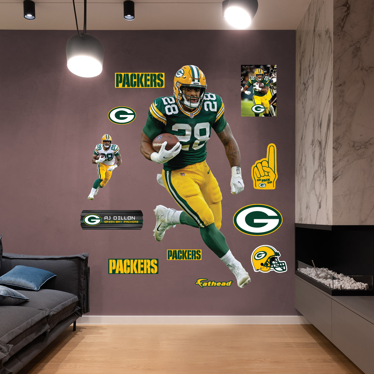 Green Bay Packers Wall Décor & Art – tagged athlete-aaron-jones – Fathead