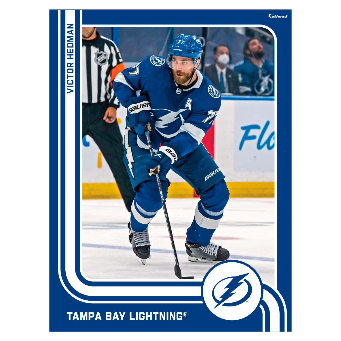 Lids Victor Hedman Tampa Bay Lightning Fanatics Authentic Autographed 16''  x 20'' Blue Jersey Celebrating Photograph