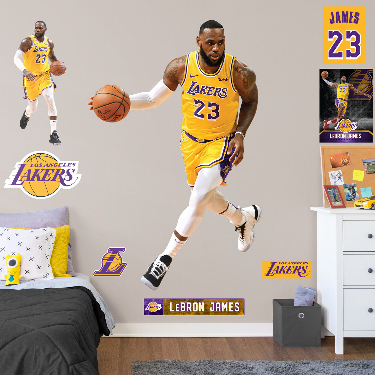 lebron james lakers fathead