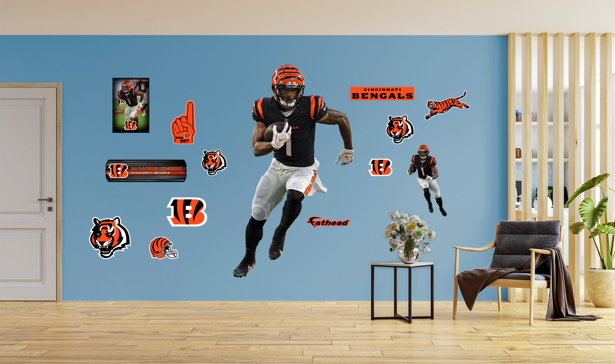 Cincinnati Bengals: Ja'Marr Chase 2022 White Uniform - Officially Lice –  Fathead