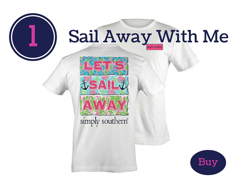 Best T-Shirt from Simply Southern for Preppy Girl's Spring Break