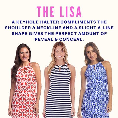 The Lisa - Classic Keyhole A-line dress Work Dress, Spring Summer Dress