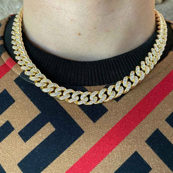 Diamond Cuban Link Chain (10mm) | Gold Gods®