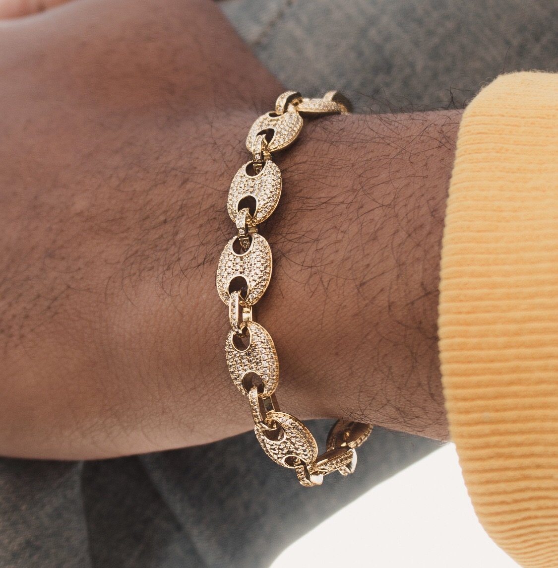 10k gucci link bracelet