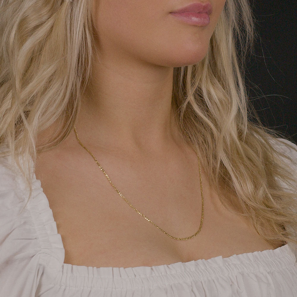 platinum box chain necklace