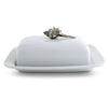 Conch Shell Stoneware Butter Dish • Coastal Compass Home Decor