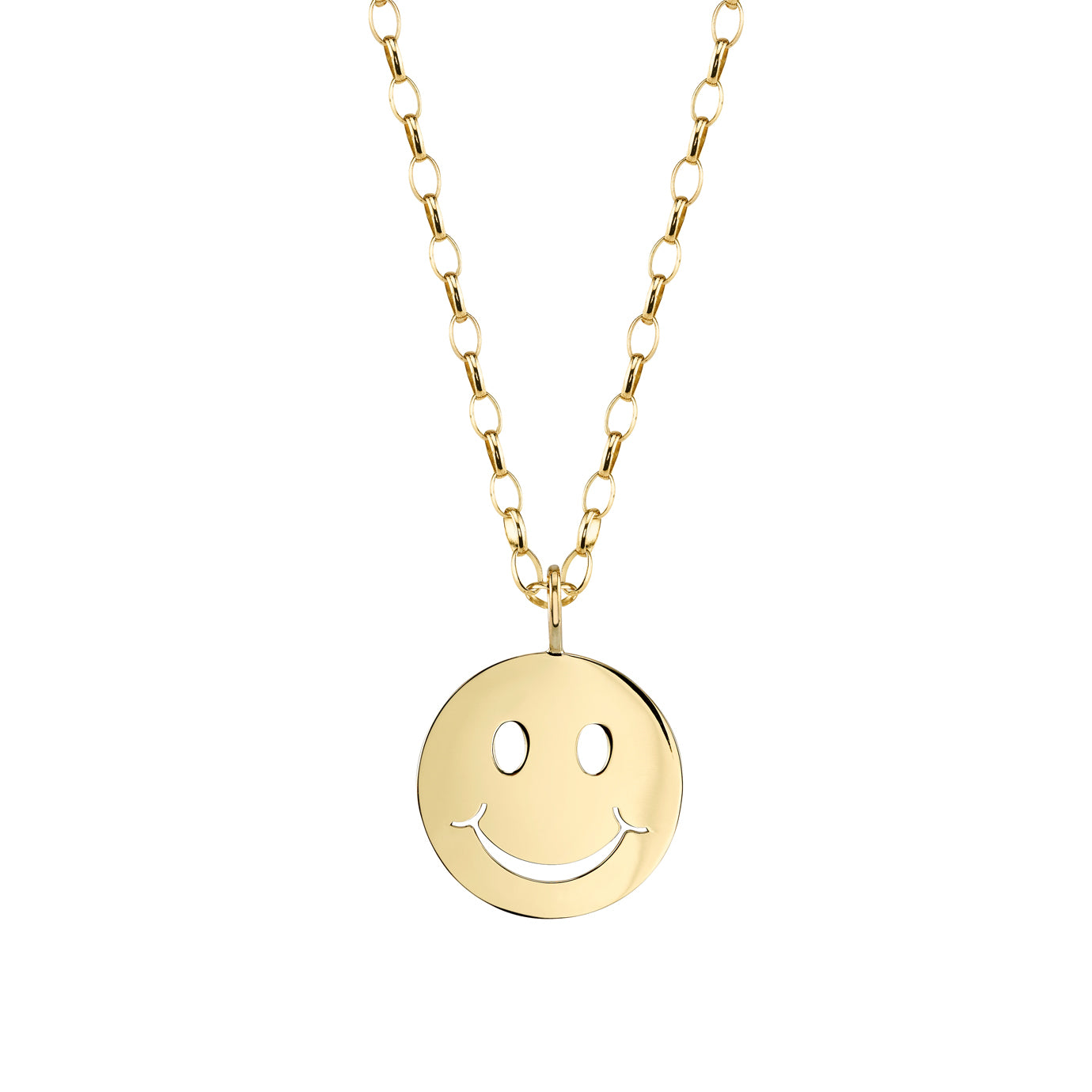 smiley face pendant necklace