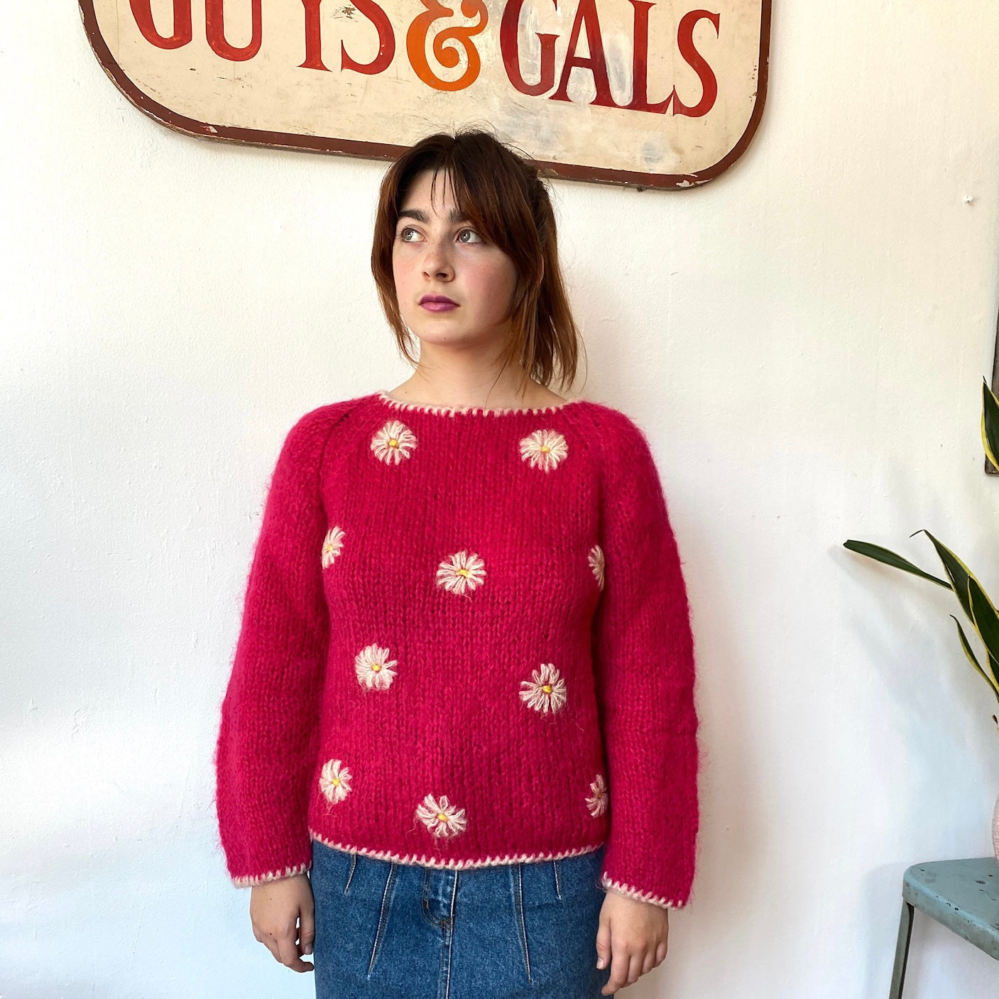 60's Daisy Print Mohair Sweater – AssassinVintage