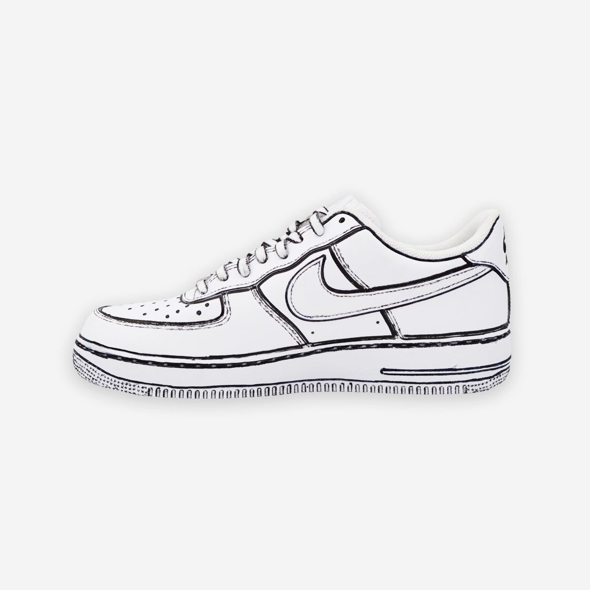 Nike Air Force 1 Cartoon Sketch – CustomSneaker