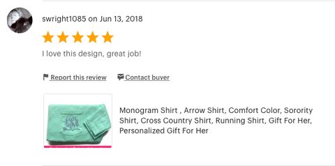 Monogram Short Sleeve Shirt Review | Arrow Shirt | Comfort Colors Monogrammed Shirt Review