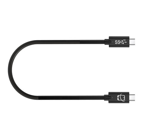 USB Type C to USB Type C Cable (USB 3.1 Gen 2) - 12 Inch (Black)
