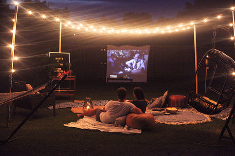 Date Ideas At Home Outdoor Movie